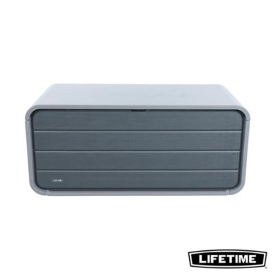 Coffre de jardin polyéthylène 514 L, l.147,1 x P.72 x H.64,5 cm, gris anthracite, Lifetime 60444