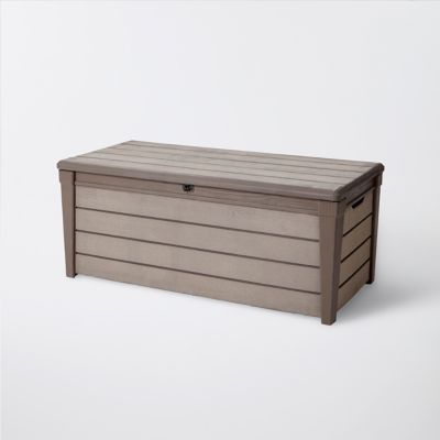 Coffre De Jardin Polypropylene Brushwood Taupe 454l Castorama