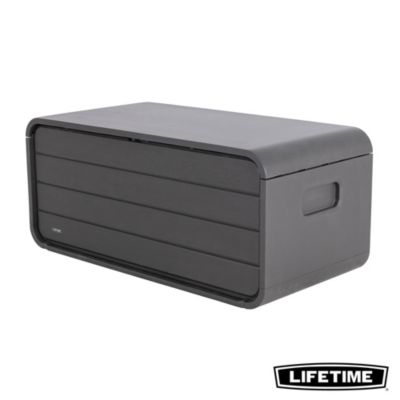 Coffre de jardin polypropylène 515 L, L.147 x l.72 x H.64,5 cm, gris, Lifetime 60431E