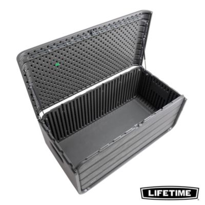Coffre de jardin polypropylène 515 L, L.147 x l.72 x H.64,5 cm, gris, Lifetime 60431E