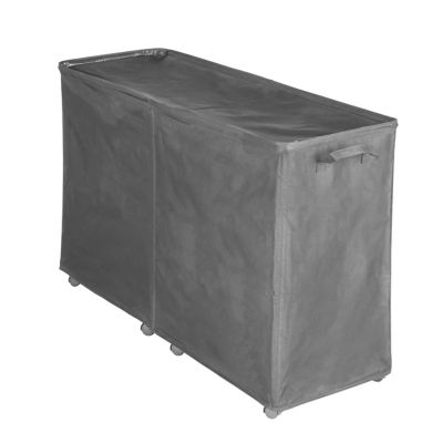 Coffre de jardin pour coussins, polyester, l.129 x H.78 x P.44 cm, gris, GoodHome Pukapuka