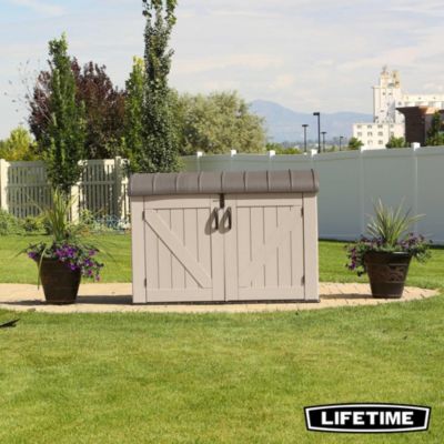 Coffre de jardin résine 2124 L l.191,1 x H.132,2 x P.108 cm, beige, Lifetime 60170