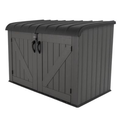 Coffre de jardin résine 2124 L, L.191 x l.107 x H.132 cm, gris, Lifetime 60464E