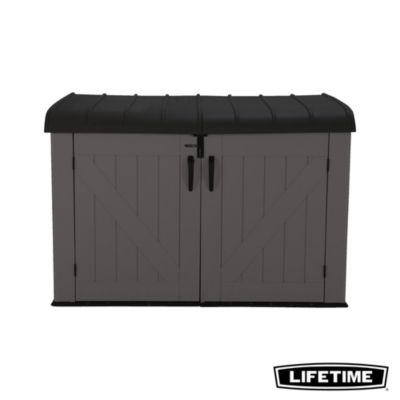 Coffre de jardin résine 2124 L, L.191 x l.107 x H.132 cm, gris, Lifetime 60464E