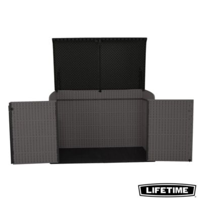 Coffre de jardin résine 2124 L, L.191 x l.107 x H.132 cm, gris, Lifetime 60464E