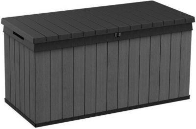 Coffre de jardin résine 511 L, l.142,5 x H.71,2 x P.65,3 cm, gris anthracite, Keter Darwin