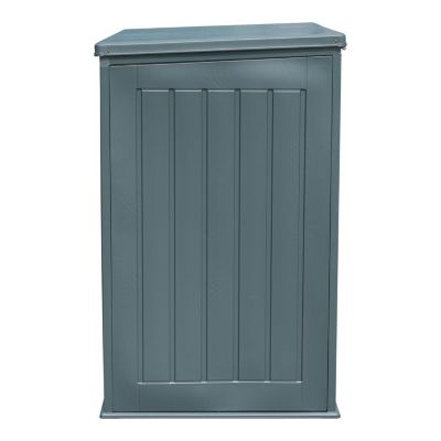 Coffre de jardin résine 775 L, l.115 x H.112,5 x P.71 cm, gris granit, Klikstrom Catria