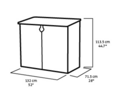 Coffre de jardin SIO MIDI en résine grise et noire 880 L