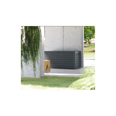 Coffre de jardin Woodebox Anthracite - 280L - 116cm
