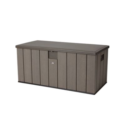Coffre de jardin XL résine Lifetime marron 560 L Castorama
