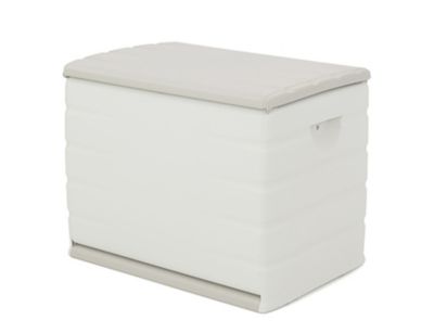 Coffre de rangement 260L intérieur/extérieur coloris beige - Longueur 80 x Profondeur 53 x Hauteur 61 cm