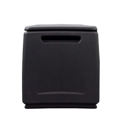 Coffre de rangement 330L Gris/Noir 138 x 53 x H57cm Poignées de transport polypropylène INTEC
