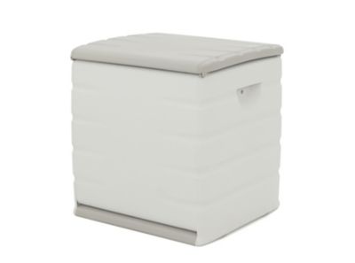 Coffre de rangement 90L intérieur/extérieur coloris beige - Longueur 60 x Profondeur 53 x Hauteur 61 cm