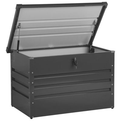 Coffre de rangement CEBROSA 100 cm 62 cm Gris graphite