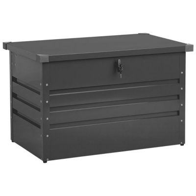 Coffre de rangement CEBROSA 100 cm 62 cm Gris graphite