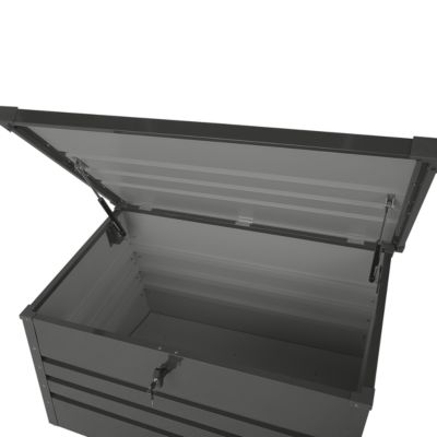 Coffre de rangement CEBROSA 100 cm 62 cm Gris graphite