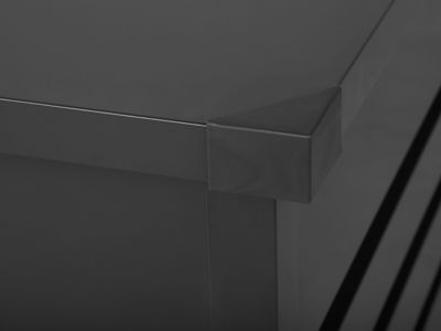 Coffre de rangement CEBROSA 100 cm 62 cm Gris graphite
