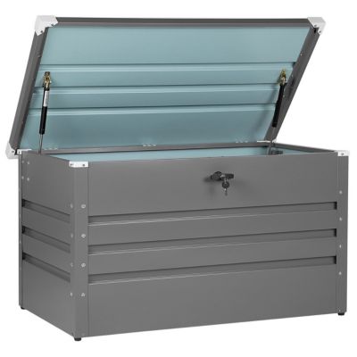 Coffre de rangement CEBROSA 100 cm 62 cm Métal Gris