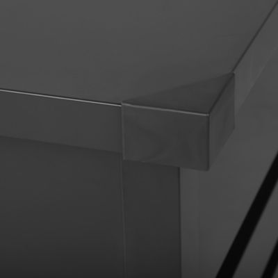 Coffre de rangement CEBROSA 132 cm 62 cm Métal Gris graphite