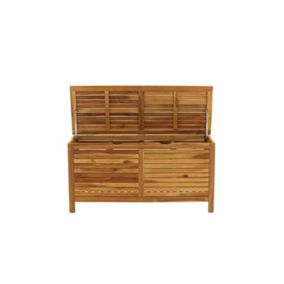Coffre de rangement en acacia 130x48x64,5 cm Marion