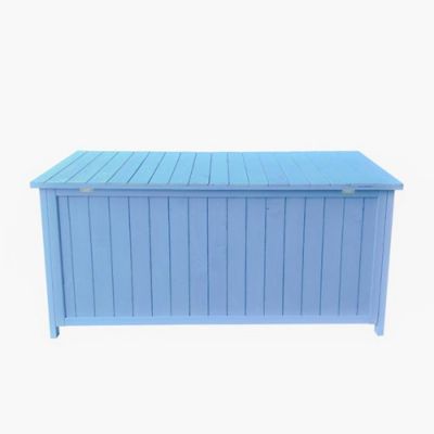 Coffre de rangement en bois bleu 0,70 m