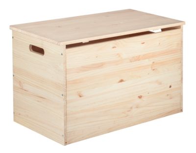 Coffre de rangement en pin massif 50x80x40 cm