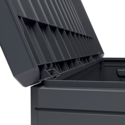 Coffre de rangement extérieur 350L - Coffre de Jardin Gris 118.5x52x57cm - Poignées de transport - Résistant à l'eau ArtPlast