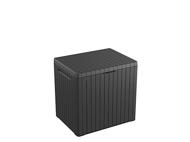 Coffre de rangement extérieur Keter City Cube anthracite 113L