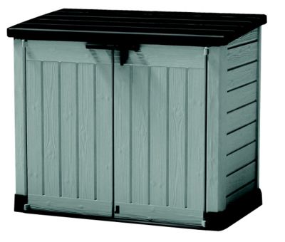 Coffre de rangement extérieur Keter Store It Out Max gris clair et noir