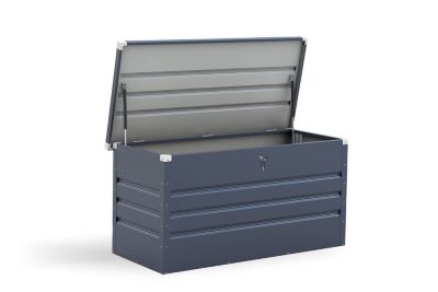 Coffre de rangement gris en acier CASEO