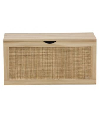 Coffre de rangement, meuble de rangement en décor pin , rotin ...