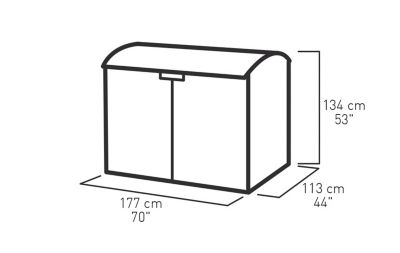 Coffre de rangement ou abri v los polypropyl ne Keter Store It