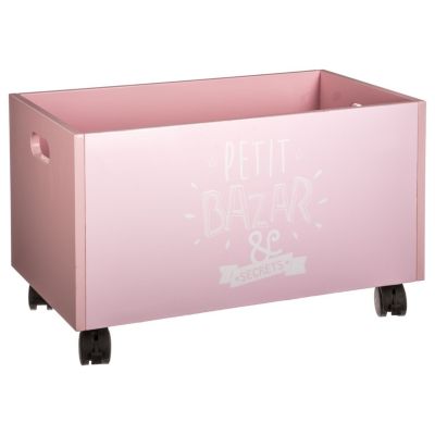 Coffre De Rangement Jouets Enfant à Roulettes – Gris Élégant, 48 X 30 X 28 Cm, Idéal Chambre Bébé & Enfant