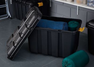 Coffre en plastique Skyda noir 149 L