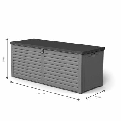 Coffre en Resine Gardiun Lift 390 L 53x143x56 cm avec Amortisseurs