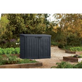 Coffre en résine multifonction Sio Max Keter 1200L gris anthracite