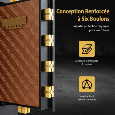 Coffre-fort avec Serrure à Code électronique, Coffre-fort avec étagère ...