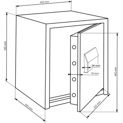 Sicherheitsschrank Burg Wächter Combi-Line CL 460 K Schwarz Jetzt