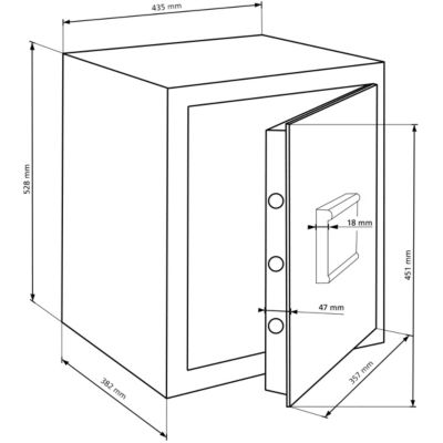 Coffre-fort Burg-Wachter H 240 S - 20,6L
