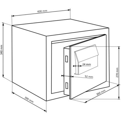 Coffre-fort Burg-Wachter Karat MT 640 EFP 1