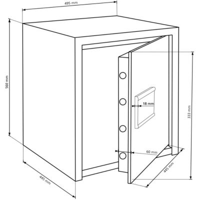 Coffre-fort Burg-wachter M 540 S - 51 L