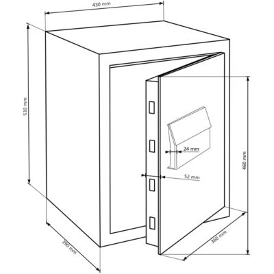 Coffre-fort Burg-Wachter MT 640 E FP - 45,3 L