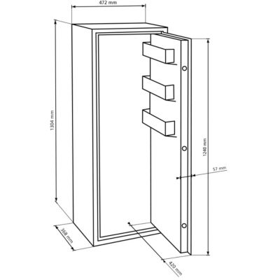 Coffre-fort Burg-Wachter ranger N 7 S - 130 L