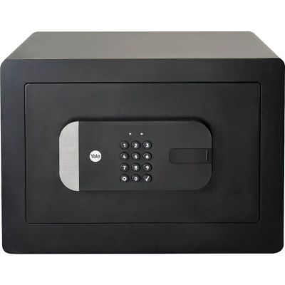 Coffre-fort connecté Yale - Code PIN, application et clé de secours - Fixation murale ou au sol - 12 L