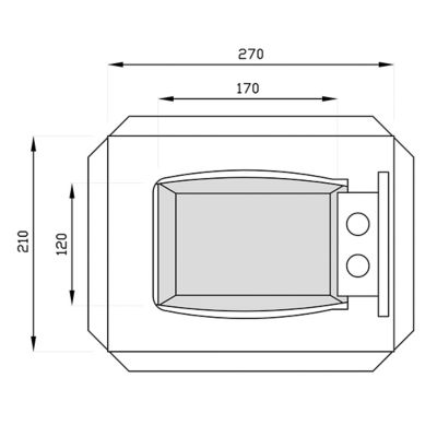 Coffre fort électronique Technomax GT/1 - Petit format 5L