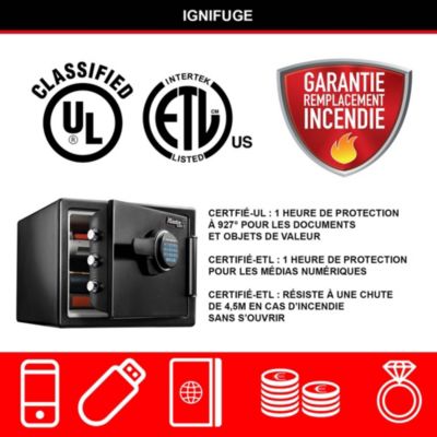 Coffre fort ignifugé et étanche Master Lock - Moyen format 22.7L