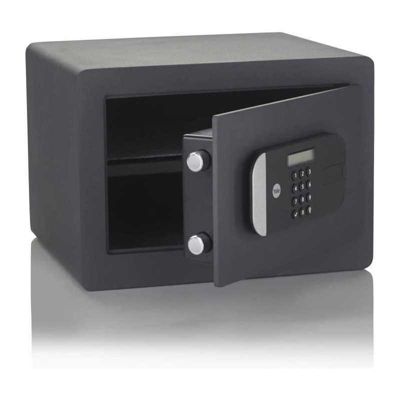 Coffre-fort YALE haute sécurité 18,6 L serrure électronique gris foncé