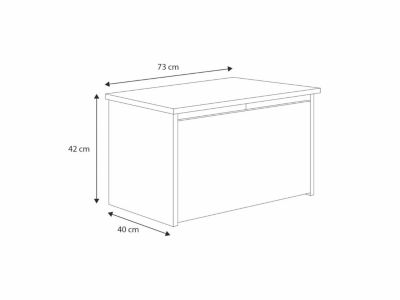 Coffre à jouets Daria - Espace de rangement sûr et élégant pour une chambre d'enfants