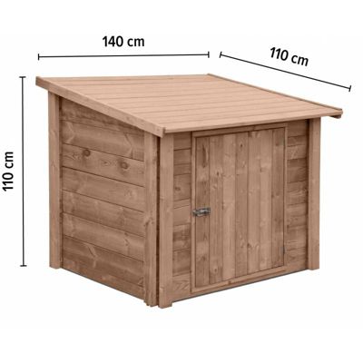 Coffre Local Technique piscine en bois pro lux