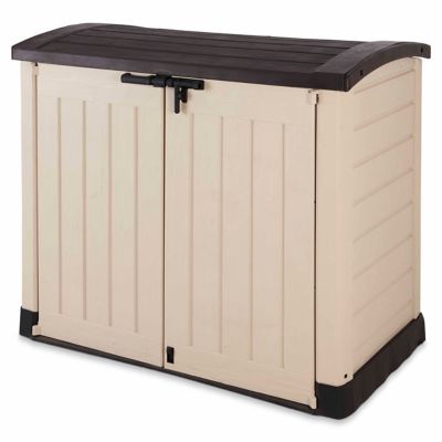 Abri pour 2 poubelles cache-poubelle boîte de rangement extérieur 240L  68x116 cm